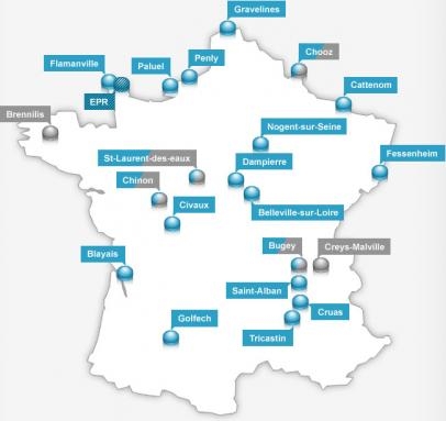 Cartographie du réseau Gaz d'EDF